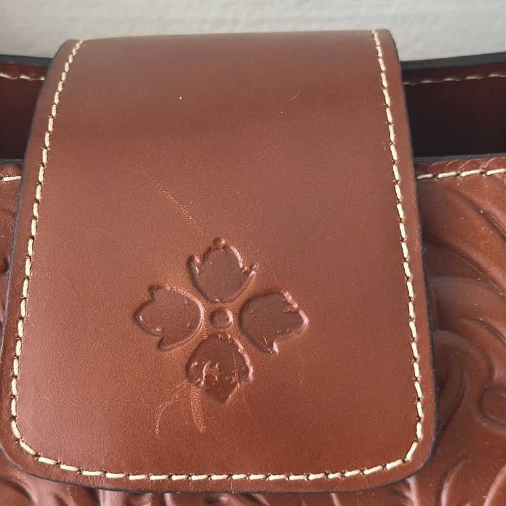 Patricia Nash Burnish Tooled Leather Rienzo Shoulder Handbag Florence - Picture 7 of 14